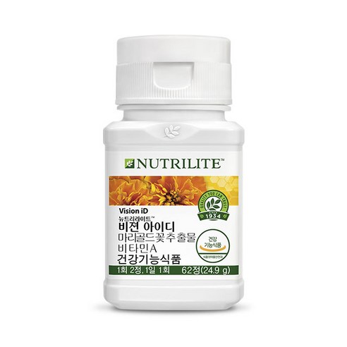 암웨이 비젼 아이디/ 루테인 눈건강, 62정, 1개