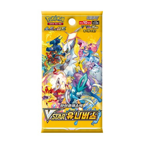  Pocket Monster Card Game High Class Pack - VSTAR Universe V-Star Universe Korean Version (10 packs 1 box), Single Product