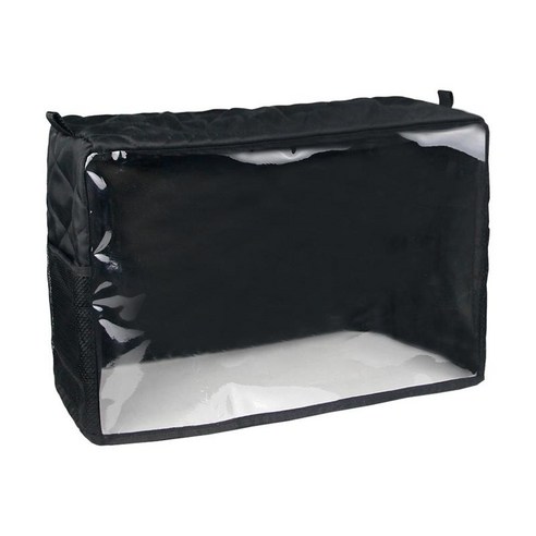 재봉틀 커버 보호 방진 방수 휴대용, 검은 색, 44x20x30cm, PVC