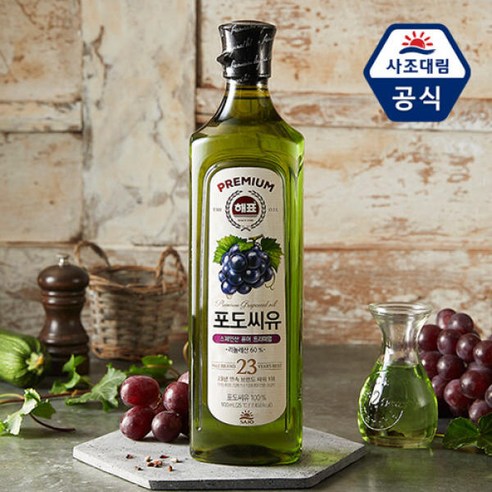 사조대림 해표 포도씨유 900mL x 2병, 2개