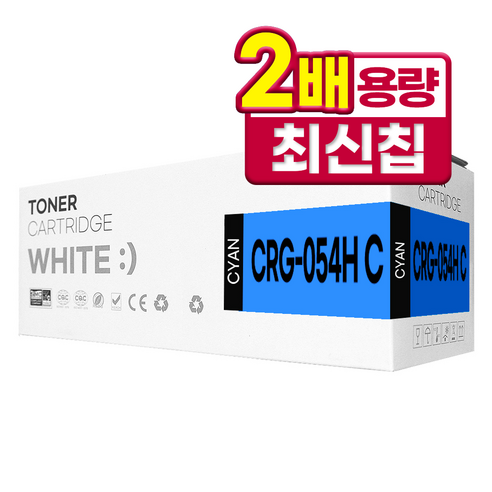 캐논 CRG-054 / CRG-054H 대용량 호환 토너 MF643CDW MF645CX MF641CW LBP621CW LBP623CDW, 1개, CRG-054H 대용량 파랑