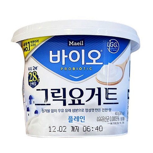 매일바이오 그릭요거트 무가당플레인80g(4입)x2개/냉장무배, 80g, 8개