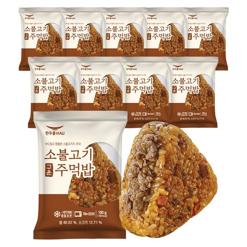 [SaleNOWㅣ인기상품] 치타마켓 한우물 구운주먹밥 소불고기, 간편한 한 끼의 정석 [세일나우ㅣ추천상품]