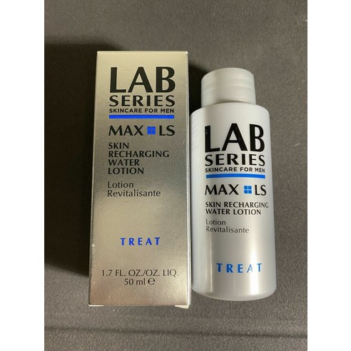 LAB SERIES 2팩 랩 시리즈 1.7온스 50ml 프로모 트래블 MAX LS 스킨 재충전 워터 로션, 2개