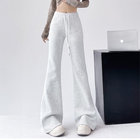 핏 예쁜 여자 심플 부츠컷 여성 트레이닝 허리 밴딩 팬츠 바지 심플부츠컷트레이닝팬츠 부츠컷레깅스