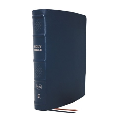 (영문도서) Nkjv Single-Column Reference Bible Genuine Leather Blue Comfort Print: Holy Bible New Ki... Leather, Thomas Nelson, English, 9780785289074