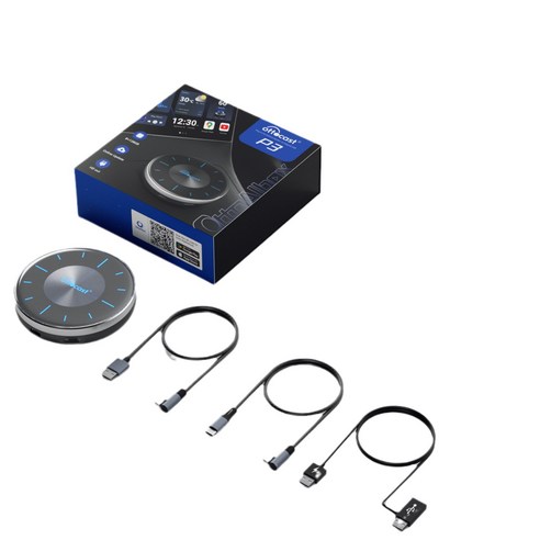 OTTOCAST P3 차량용 케이스 SIM 카드 Ai Box 무선 카플레이 S46, 8+128GB