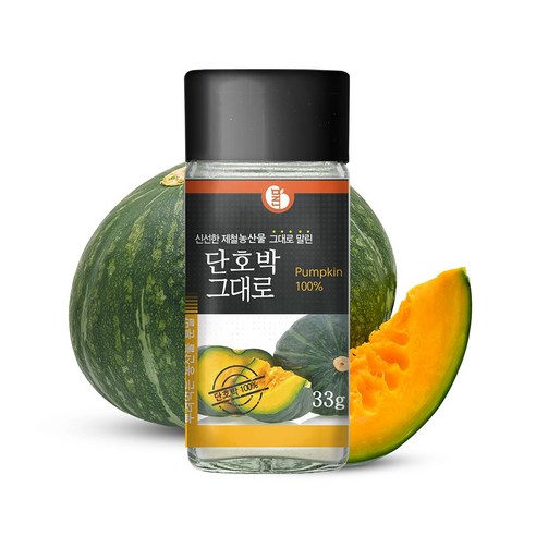 그대로말린 100% 국내산 단호박 가루 33g 상온진공건조 조미료, 1개
