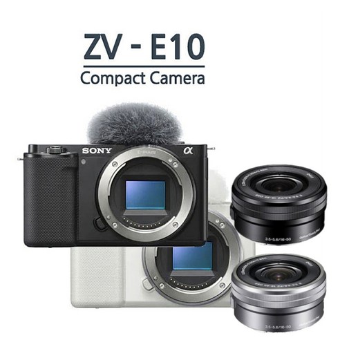 소니정품 ZV-E10 + 16-50mm F3.5-5.6 +64GB (미개봉새상품), 화이트/64GB