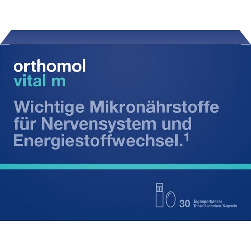 [독일 내수 정품](오쏘몰) ORTHOMOL Vital M TrinkfläschchenKaps.Kombipack. 30St, 300g, 1개