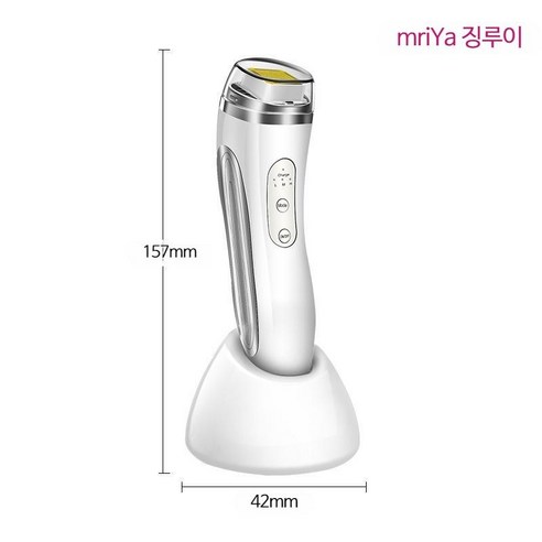 갈바닉 얼굴 마사지기 피부관리기 리프팅 고주파 괄사 홈케어 기계 LED, 화이트