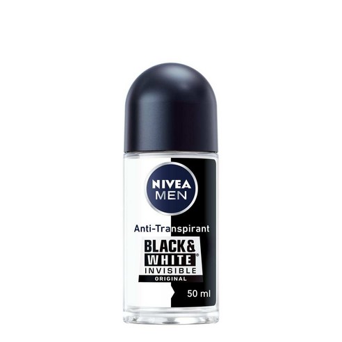 니베아 맨 데오드란트 롤 온 블랙앤화이트 인비저블 오리지널 50ml, 1