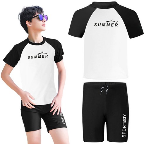 남아 초등학생을 위한 궁극적인 보호와 편안함의 래쉬가드 생존수영복