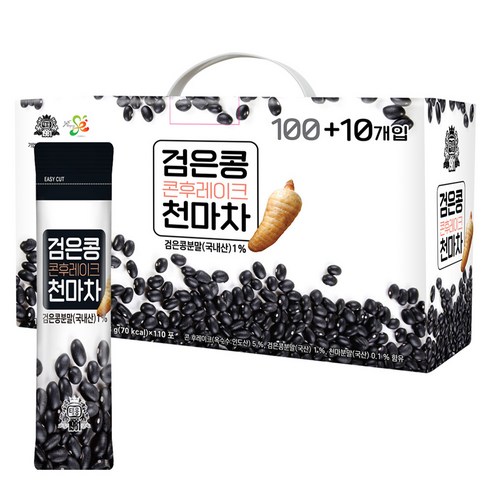 태웅공식판매점)천마차 검은콩 콘후레이크, 18g, 110개입, 1개