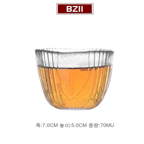스노우드림 소주잔 내열유리찻잔 일본소주잔 청주잔 백주잔, BZ11-캐릭터컵1개인복장