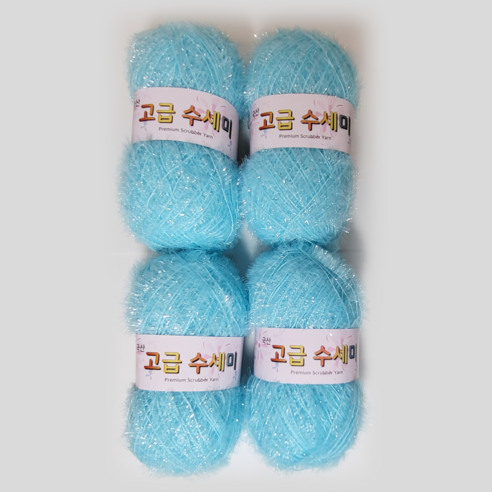 울클럽 별꽃수세미 만들기 DIY 고급수세미실 80g 4볼세트 (총 320g), 155소프트마린, 1개