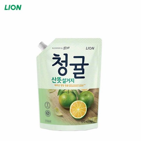 참그린 청귤 산뜻설거지 주방세제 1kg 리필 1EA, 1개