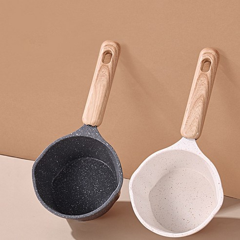 미니 멀티 편수냄비 밀크팬 소스팬 계량컵, 1개, 블랙 10cm