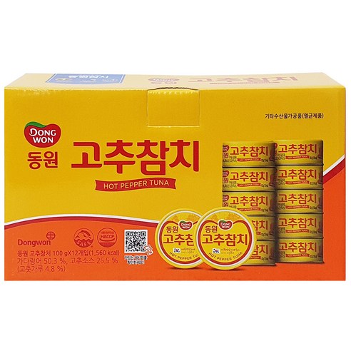 동원 고추 참치, 100g, 12개