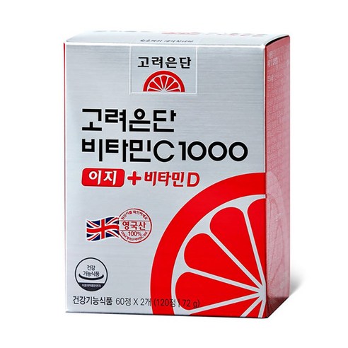 고려은단 비타민C1000 이지+비타민D 600mg x120정x1박스, 120정, 1박스