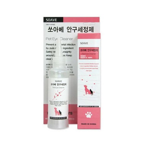 [오너클랜] 생활모음 강아지 안구 (눈) 세정제 120ml, 상세 설명 참조