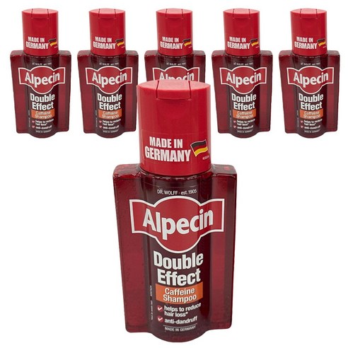 알페신 더블이펙트 샴푸, 6개, 200ml