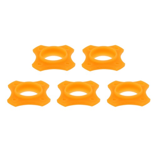 Ursmart 5 조각 마이크 Anti-Slip Anti-Rolling 보호 링 롤러, 설명, 오렌지, 실리카 젤