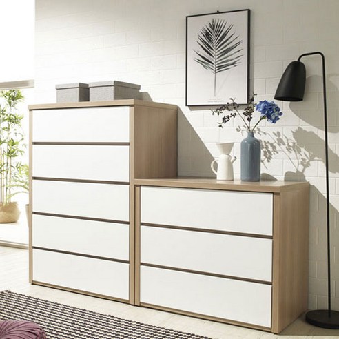 고급스러우면서도 합리적인 가격의 하이그로시 늘봄 5단 깊은 서랍장