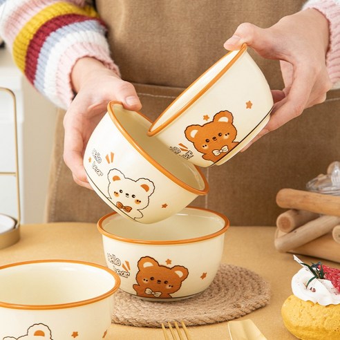 사랑스러운 디자인과 뛰어난 실용성, Keyiyijia 헬로 베어 그릇으로 행복한 식탁을!