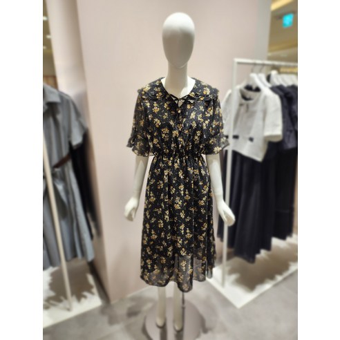 올리브데올리브 플라워 프릴넥 쉬폰원피스YW3Mo315(1723266)