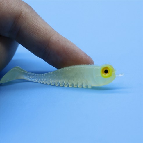 20마리/포어로아 미끼 연체 야광 미끼 5cm 비린내 연미 미끼 가짜 미끼 5P