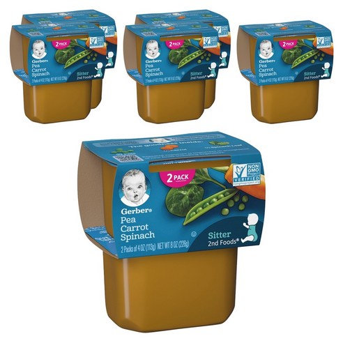 거버 어린이 식품 2단계 113g 2개입, 가든 베지터블 (Garden Vegetables), 226g, 6개