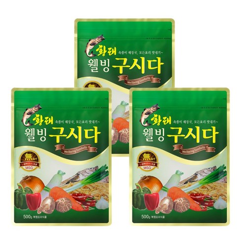 자애인 웰빙구시다 (150gx3) 황태 구시다 천연조미료, 150g, 3개