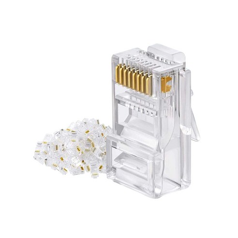 RJ45 8P8C 관통형 커넥터 100EA 잭 랜케이블 랜툴 CAT 5E UTP 랜선 제작, NT111. RJ45 8P8C 관통형 100EA, 100개