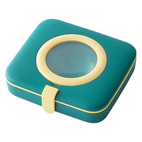 바느질 상자 세트 주최자 바느질 퀼트를위한 바느질 키트 초보자 바느질 수선 도구, 짙은 녹색, PP ABS 플라스틱