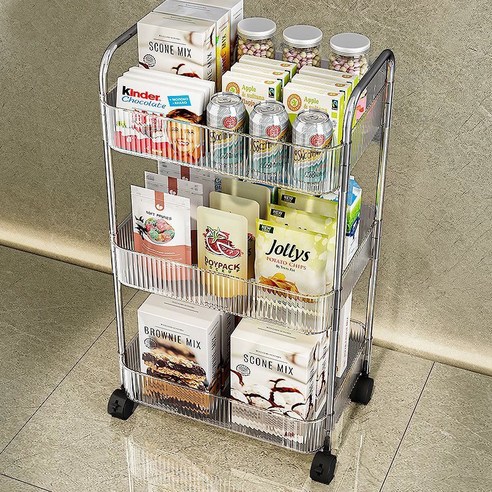 이동성과 스타일이 겸비된 Roomxyd 트롤리 수납선반