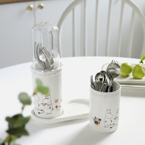 무민과 함께하는 행복한 식탁, 도자기 수저통으로 주방에 사랑스러움을 더하세요.