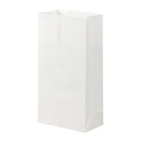 (100매) 무지 화이트 각대 노루지 종이봉투 (대) 180 X 110 X 350mm, 1개