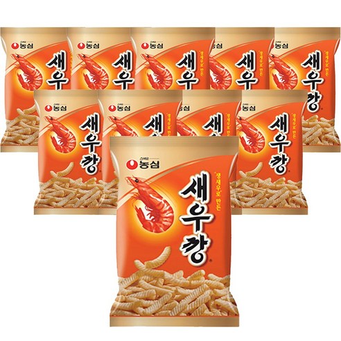 농심 새우깡 x 10봉, 90g, 10개