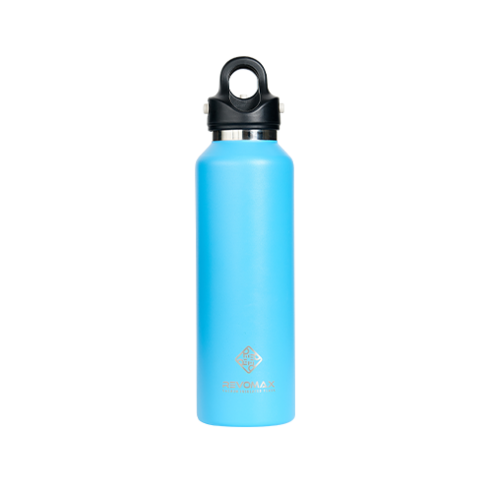 레보맥스v2 원터치 텀블러 대용량 보온보냉 REVOMAX 보온병, 20oz(600ml) 라이트블루