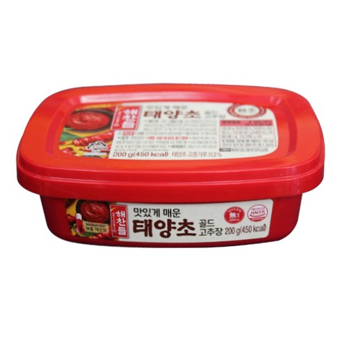 해찬들 맛있게 태양초 고추장 200g X, 2개