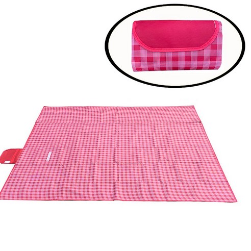 DFMWI.피크닉 매트.Picnic mat.--피크닉 매트 야외 피크닉 방습 매트 야외 휴대용 방수&amp;인스풍 비치 피크닉 매트, 대형2*2M[레드그리드]