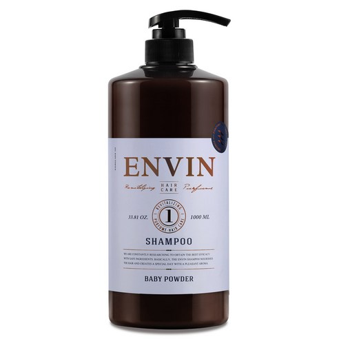 앙방 리바이탈라이징 퍼퓸 헤어케어 샴푸 베이비파우더, 1000ml, 2개