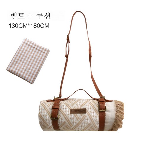 DFMWI.피크닉 매트.Picnic mat.--피크닉 매트 방습 매트 두꺼운 야외 매트 휴대용 방수 봄나들이 매트 피크닉 야취평 매트, 업그레이드벨트스타일방습매트130*180Cm