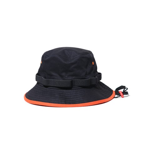 【등산모】일본식 거리 방풍 로프 분지 모자 남자와 여자의 유행 브랜드 기능 대비 컬러 어부의 모자 여름 태양 보호 모자, 블랙