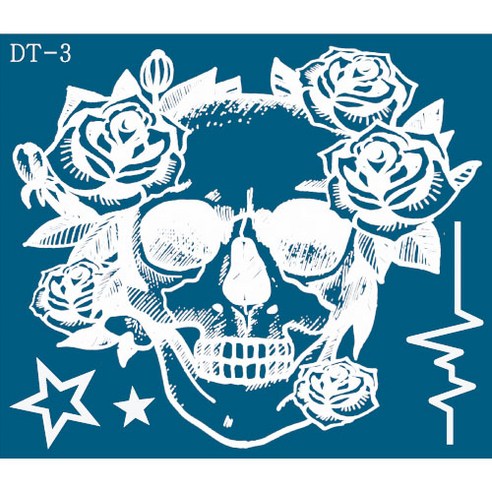 재사용가능 헤나타투 셀프헤나도안, 1개, DT-3