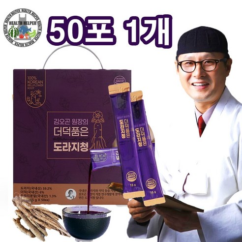 Healthhelper _ 김오곤원장 의 더덕품은 도라지청 국내산 도라지&더덕 황기 숙지황등 온가족용 - 도라지차 | 쿠팡
