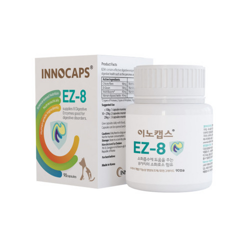 이노캡스 EZ-8 90캡슐 췌장 장 소화효소 영양제, 단품, 단품