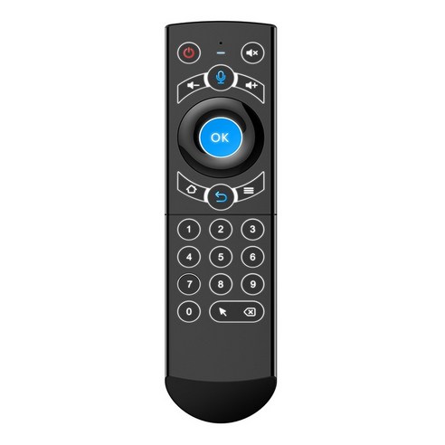 노 브랜드 G21Pro 원격 제어 백라이트 자이로 스코프 무선 에어 마우스 2.4G TV Se 용 스마트 음성, 리모콘