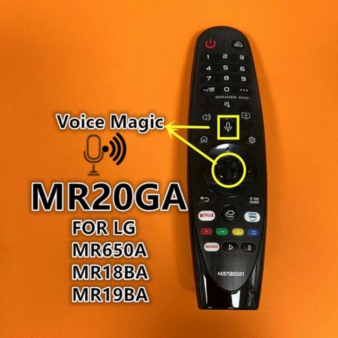 음성 매직 마우스 AKB75855501-AN-MR20GA 리모컨 TV, [03] NO Voice Magic 20GA, 03 NO Voice Magic 20GA, 1개